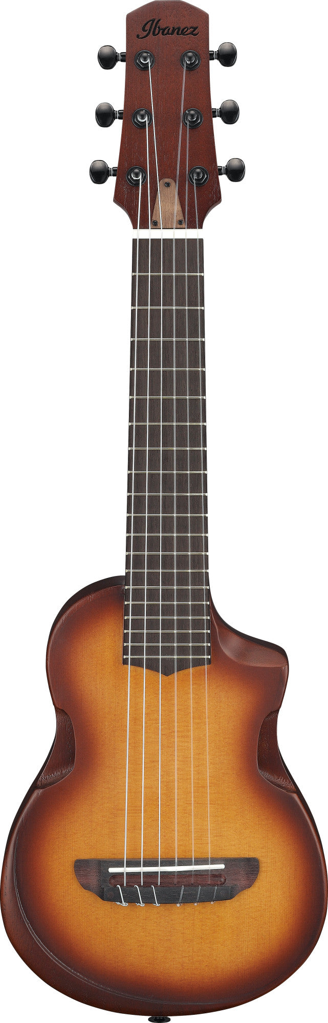 IBANEZ AU Piccolo Gitarre 6-String - Open Pore Light Brown Sunburst + Gigbag
