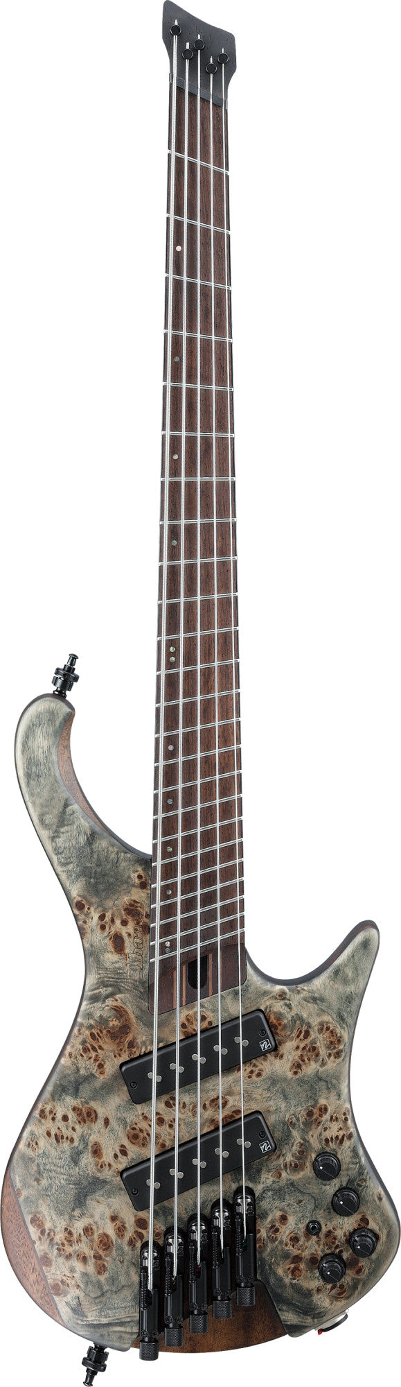 IBANEZ Bass Workshop EHB Electric Bass 5-String Multi Scale - Black Ice Flat + Gig Bag