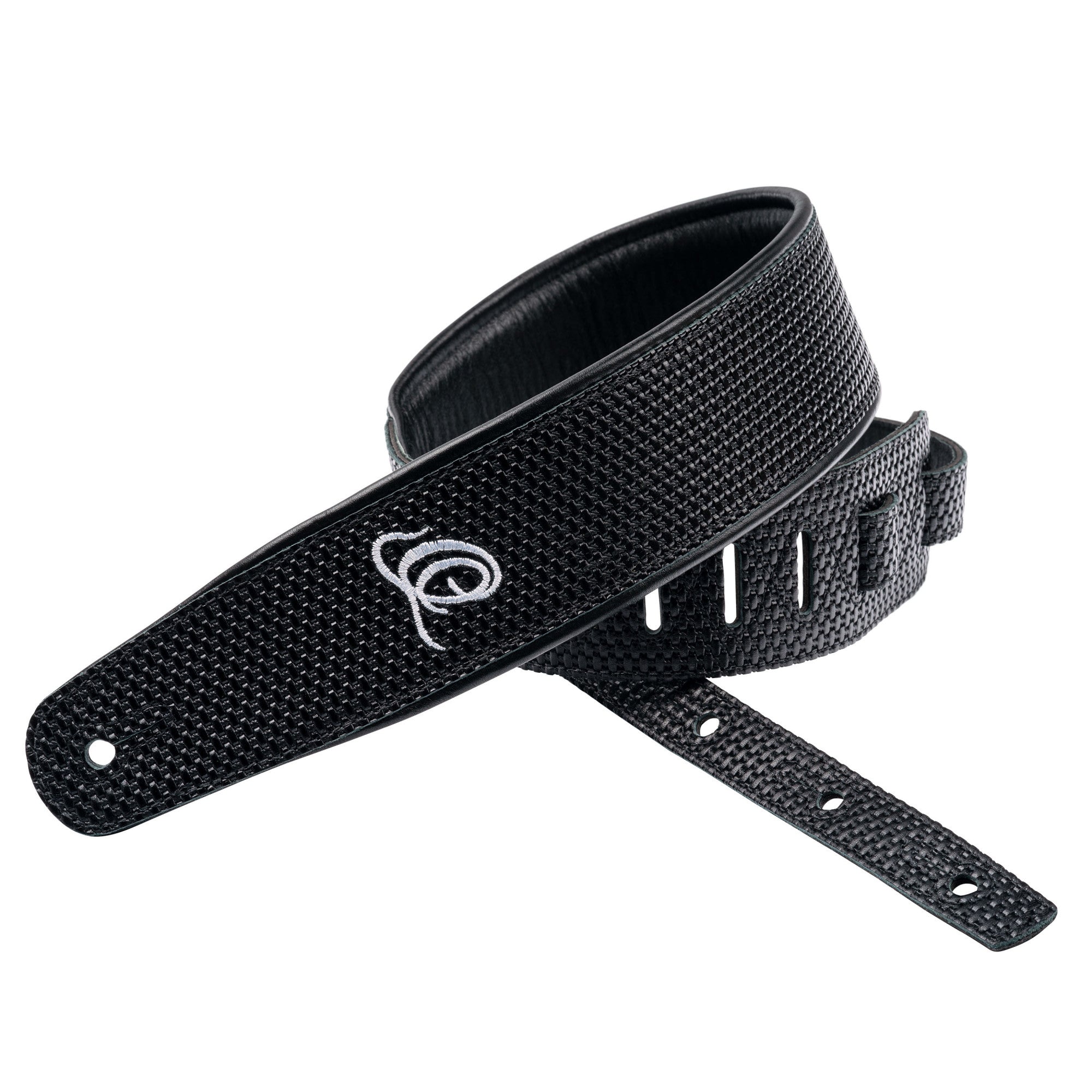 ORTEGA Echtledergitarrengurt - Black Braid