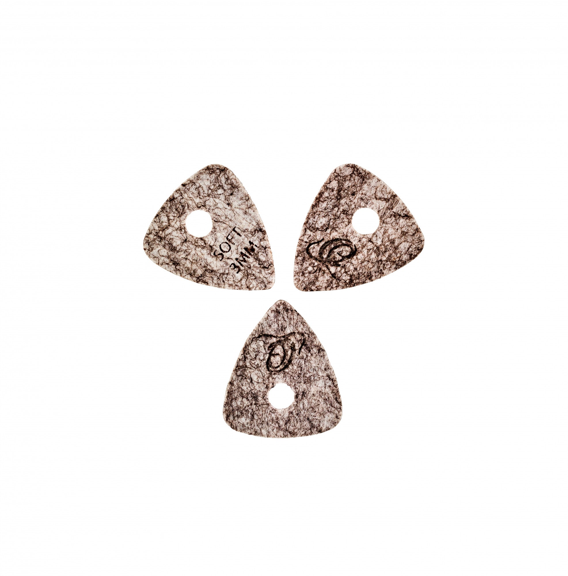 ORTEGA Soft Felt Picks - Light Grey