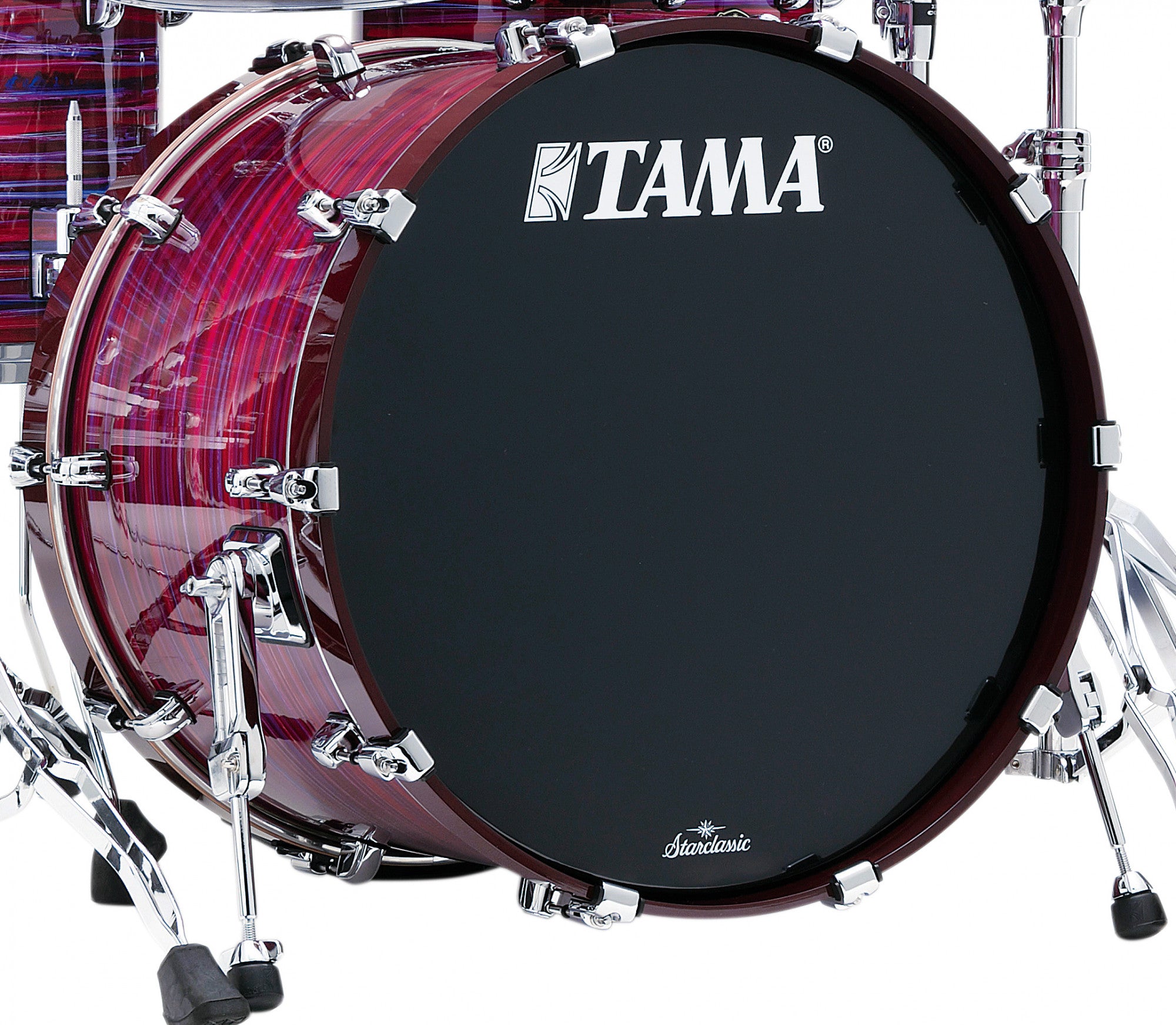 TAMA Starclassic Walnut/Birch Lacquer Bass Drum 22" x 16" - Lacquer Phantasm Oyster/Chrom HW/ohne Tom Halter