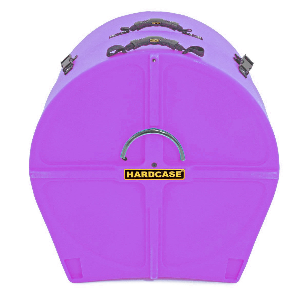 HARDCASE Bass Drum Case mit Rollen 20" (14" - 20") - Purple / komplett gepolstert