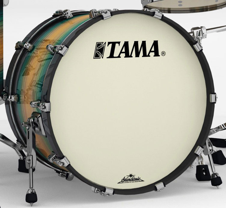 TAMA Starclassic Maple Exotic Bass Drum 22" x 14" - Emerald Pacific Walnut Burst/Black Nickel HW/ohne Tom Halter