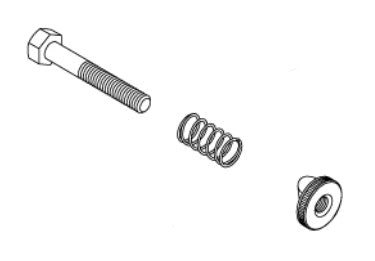 TAMA Schraube, Mutter und Feder für MC66, MC67, MC56, MC61 - M8 x 55 mm