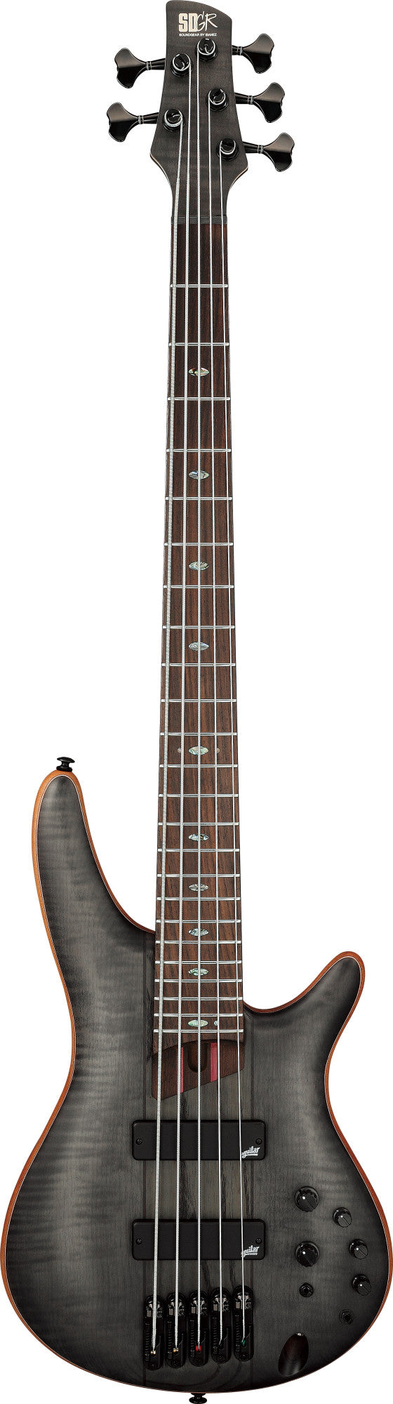IBANEZ Premium SR E-Bass 5-Seiten - Transparent Gray Flat + Gigbag