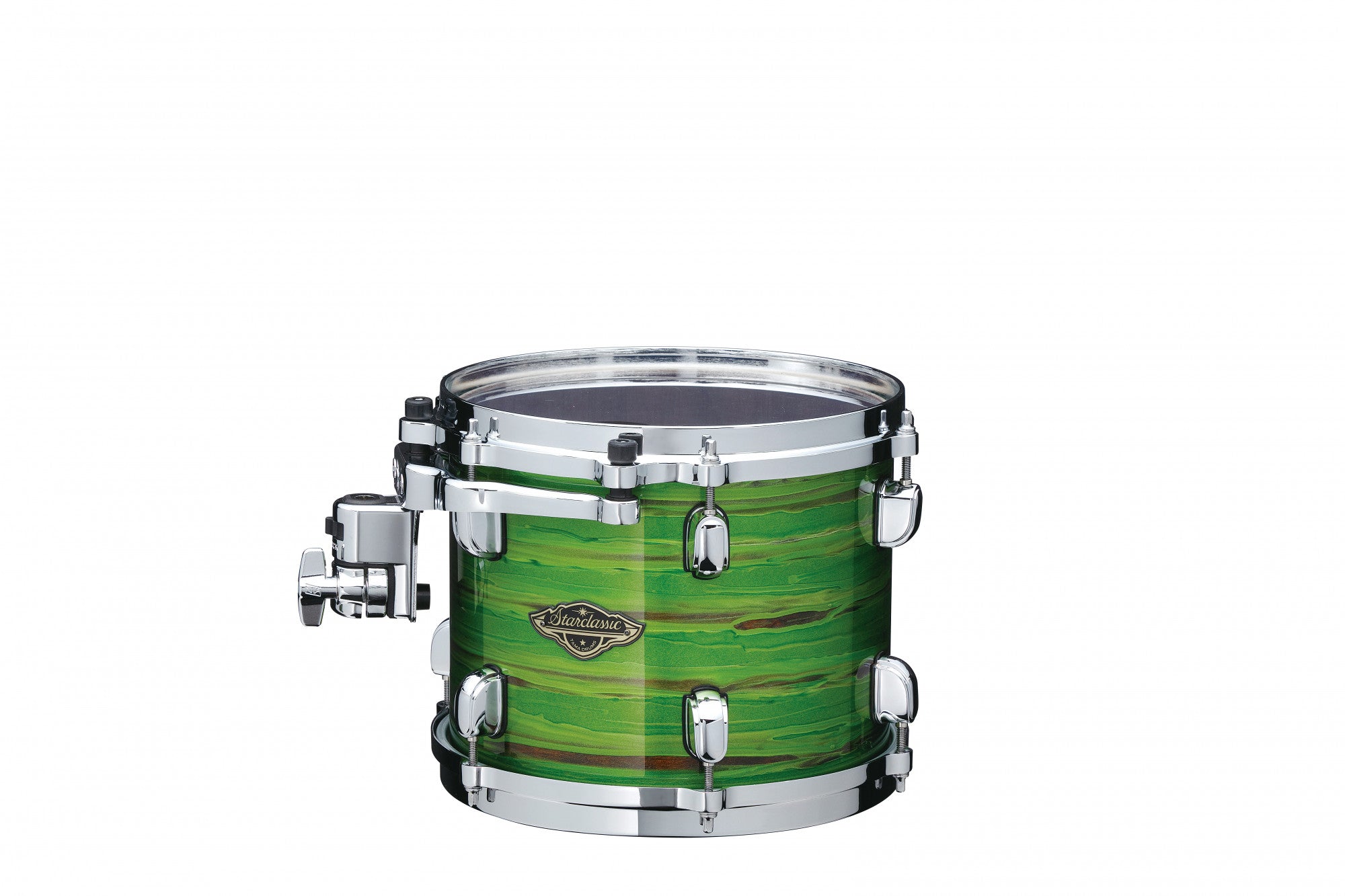 TAMA Starclassic Walnut/Birch Lacquer Rack Tom 10" x 8" - Lacquer Shamrock Oyster/Chrom HW