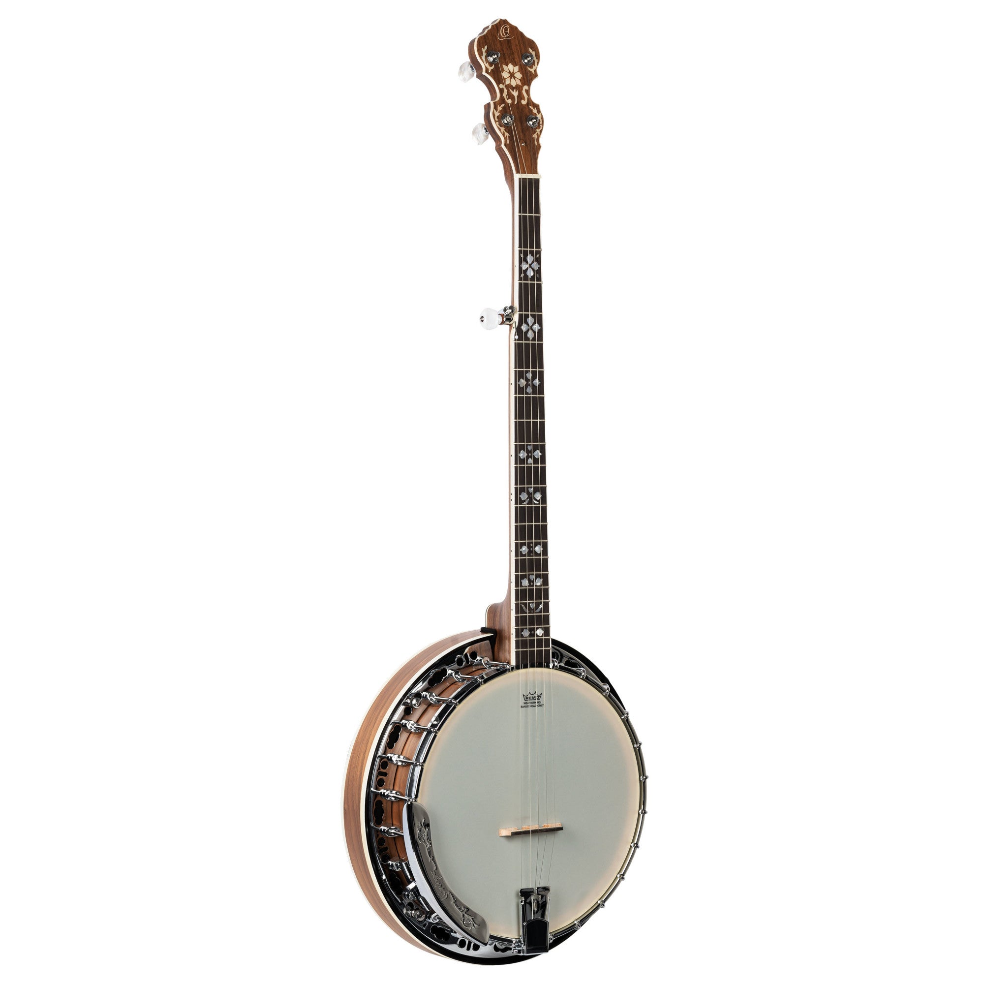 ORTEGA Falcon Series Banjo 5 String - Burl Walnut Natural + Bag