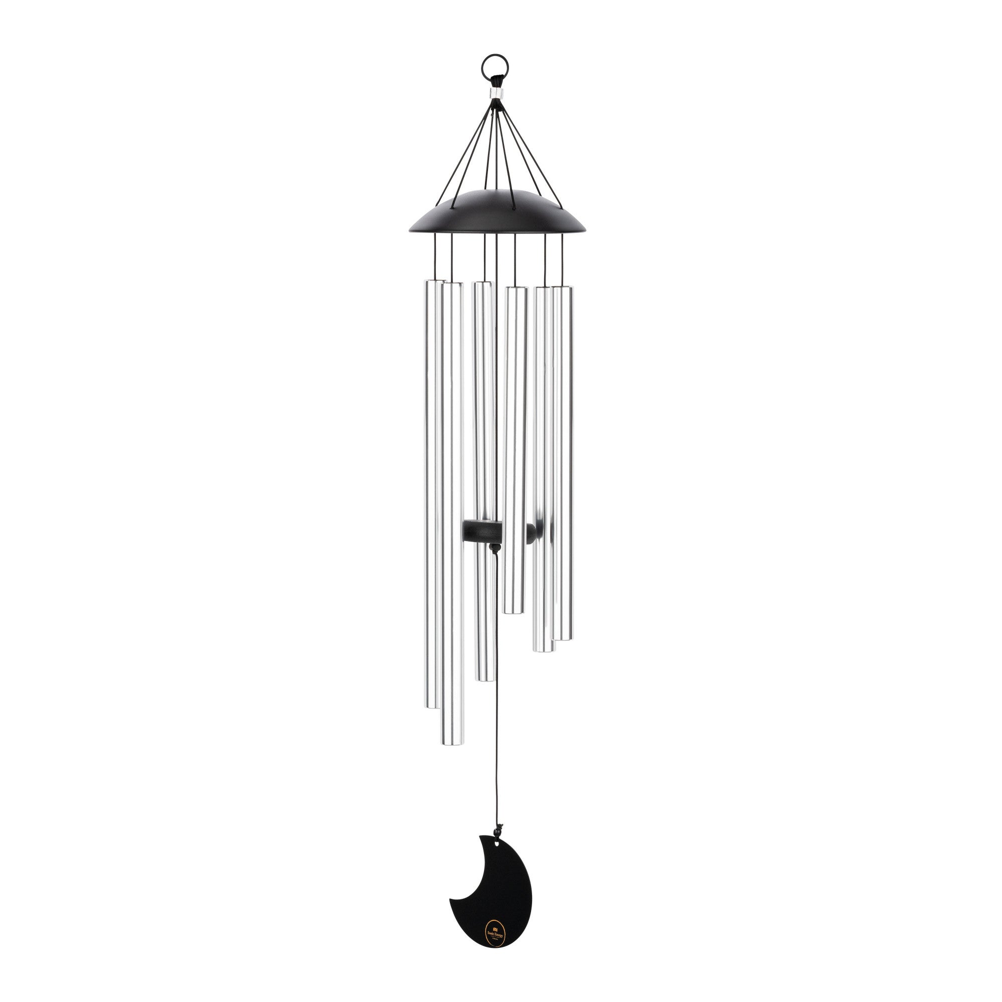 Meinl Sonic Energy Moon Meditation Chime 32"/80 cm - 432 Hz - Runder Bogendeckel/Silber