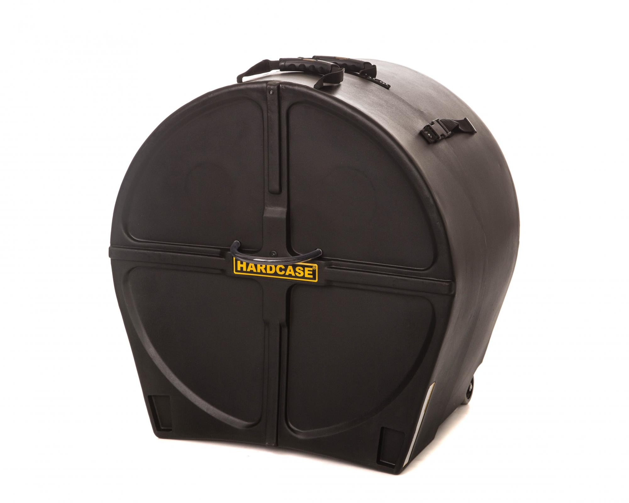 HARDCASE Bass Drum Case mit Rollen 22" (14" - 20") Black / Schaumstoffpads