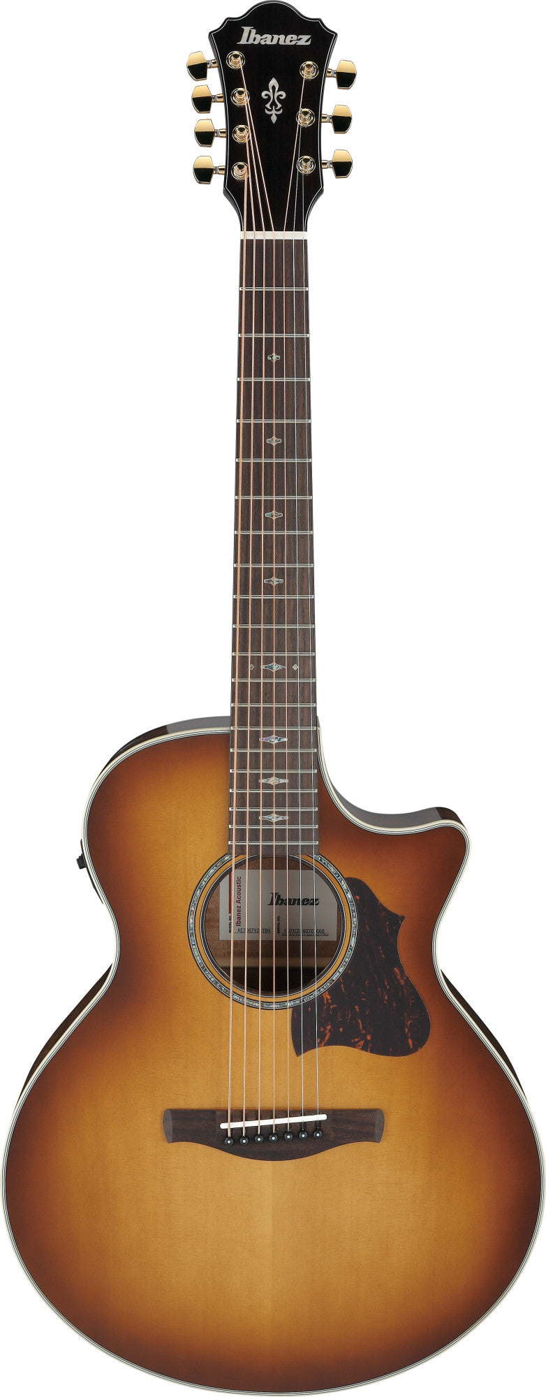 IBANEZ AE Akustikgitarre 7-String - Tobacco Edge Burst High Gloss