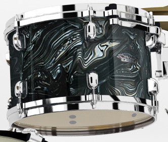 TAMA Starclassic Maple Duracover Wrap Rack Tom 14" x 10" - Charcoal Swirl/Chrom HW