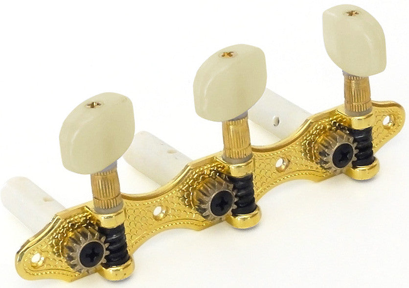 ORTEGA Mechanik - gold  E, A, D  4/4, Creme Flügel