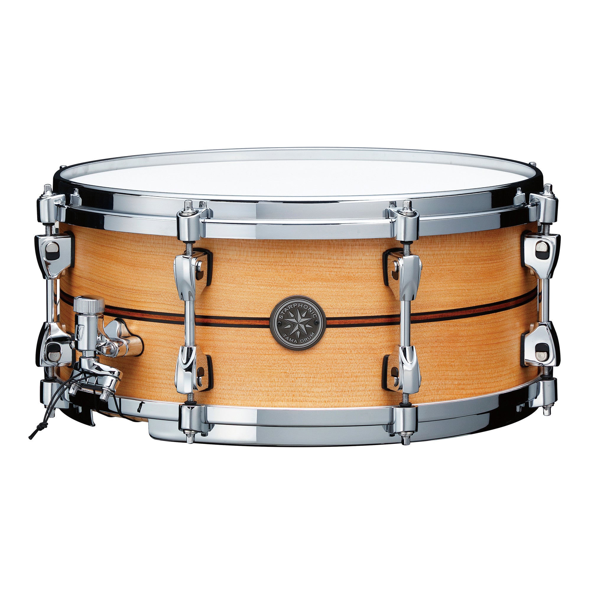 TAMA Starphonic Spruce Snaredrum 14" x 6" - Satin Natural Spruce/Chrom HW