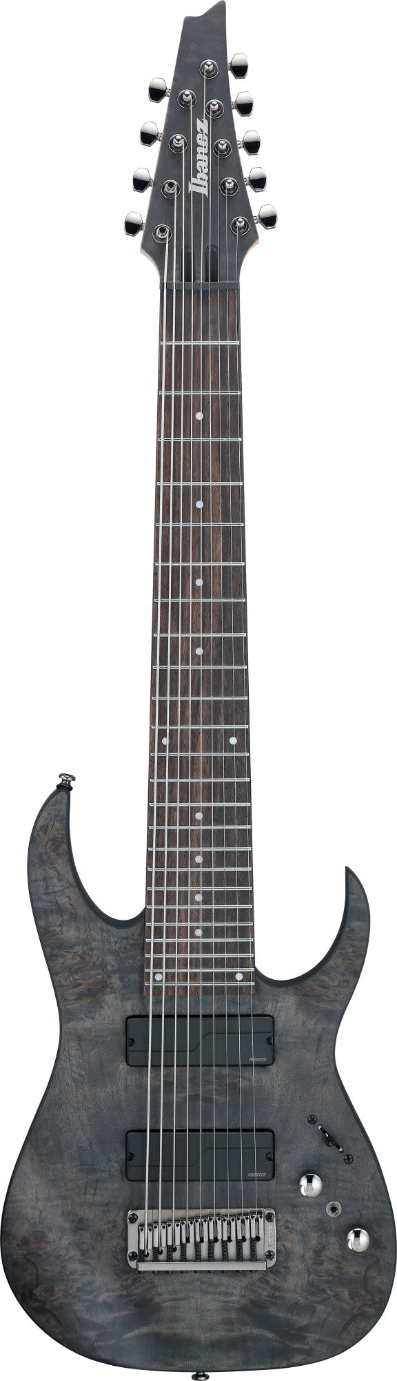 IBANEZ Axe Design Lab RG E-Gitarre 9-String - Transparent Gray Flat