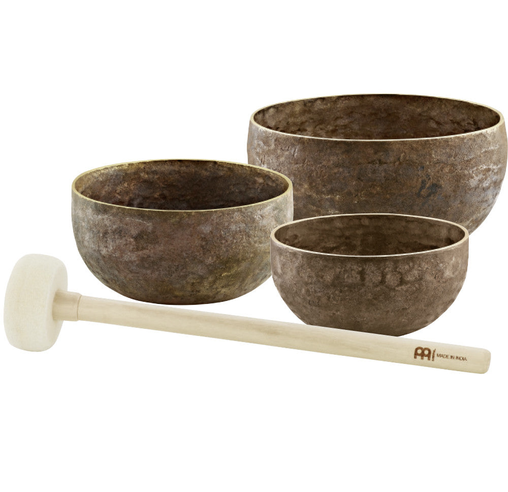 MEINL Sonic Energy Origin Series Singing Bowl Set 4 teilig - 600/700/900g + Mallet