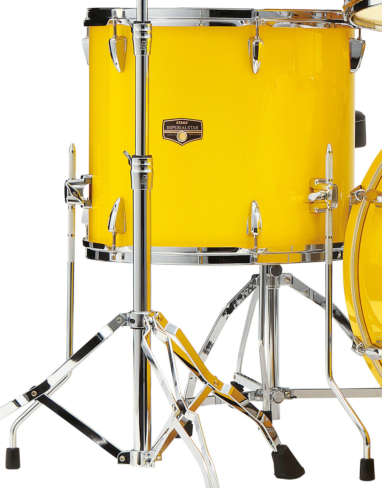 TAMA Imperialstar Floor Tom 14" x 12" - Electric Yellow/Chrom HW