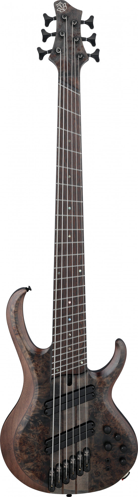IBANEZ BTB Series E-Bass 6 String Multiscale - Transparent Gray Flat + Case