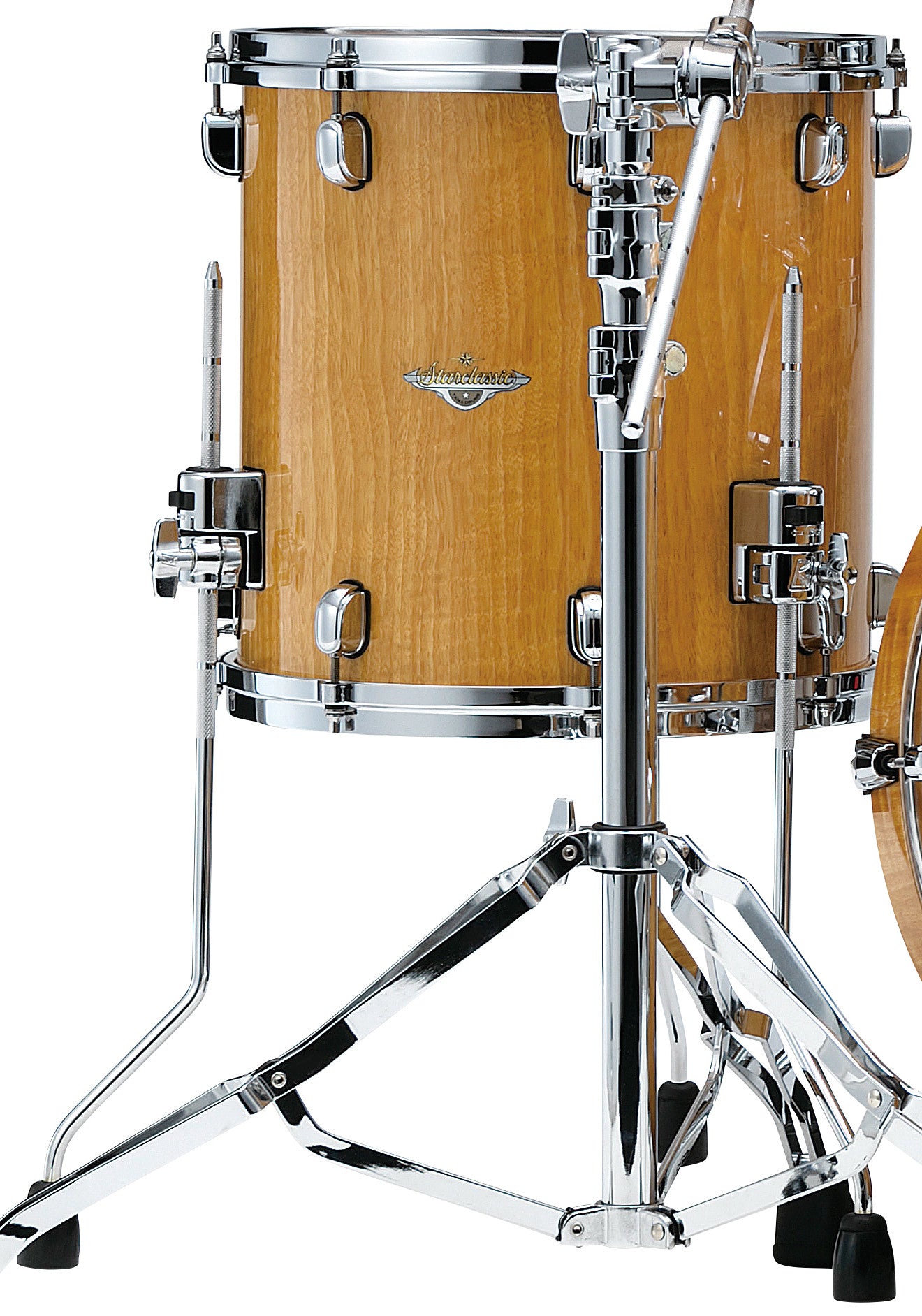 TAMA Starclassic Maple Exotic Floor Tom 18" x 16" - Gloss Natural Movingui/Chrom HW