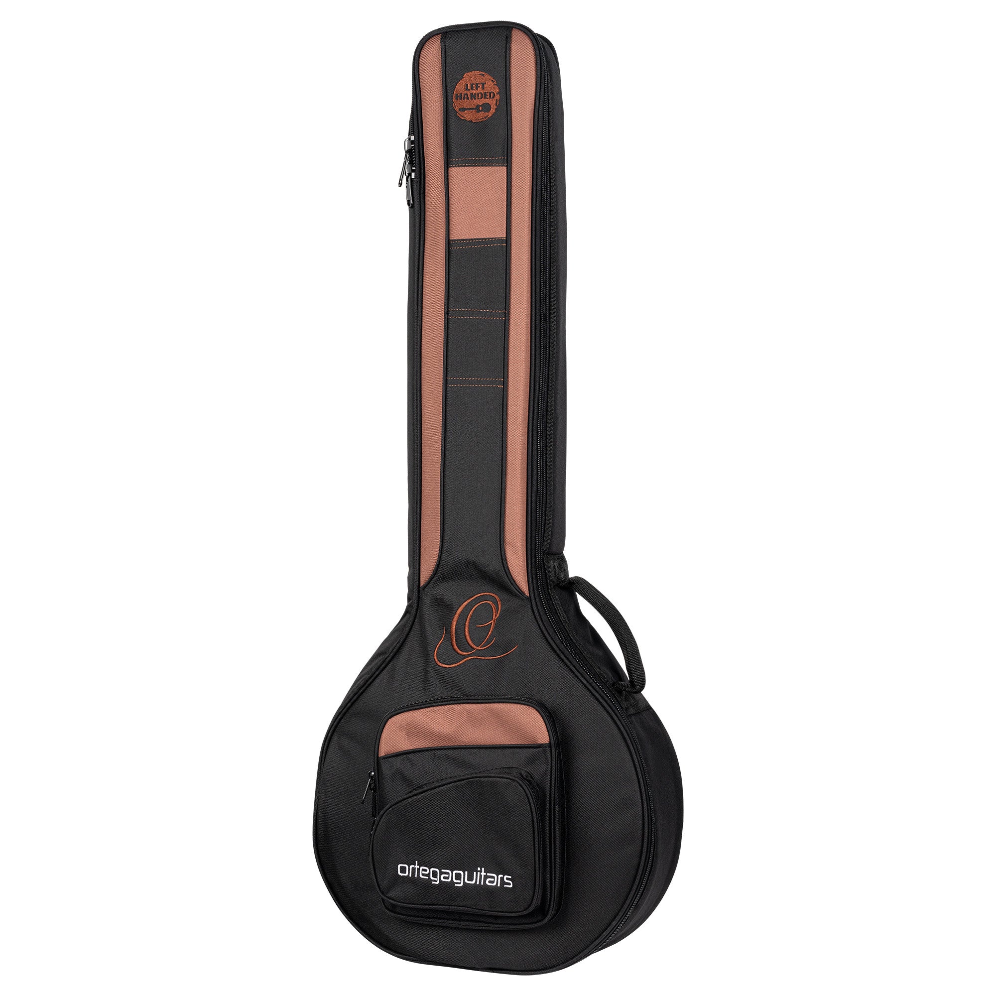ORTEGA Pro Series Lefty Banjo Bag - Black/Brown