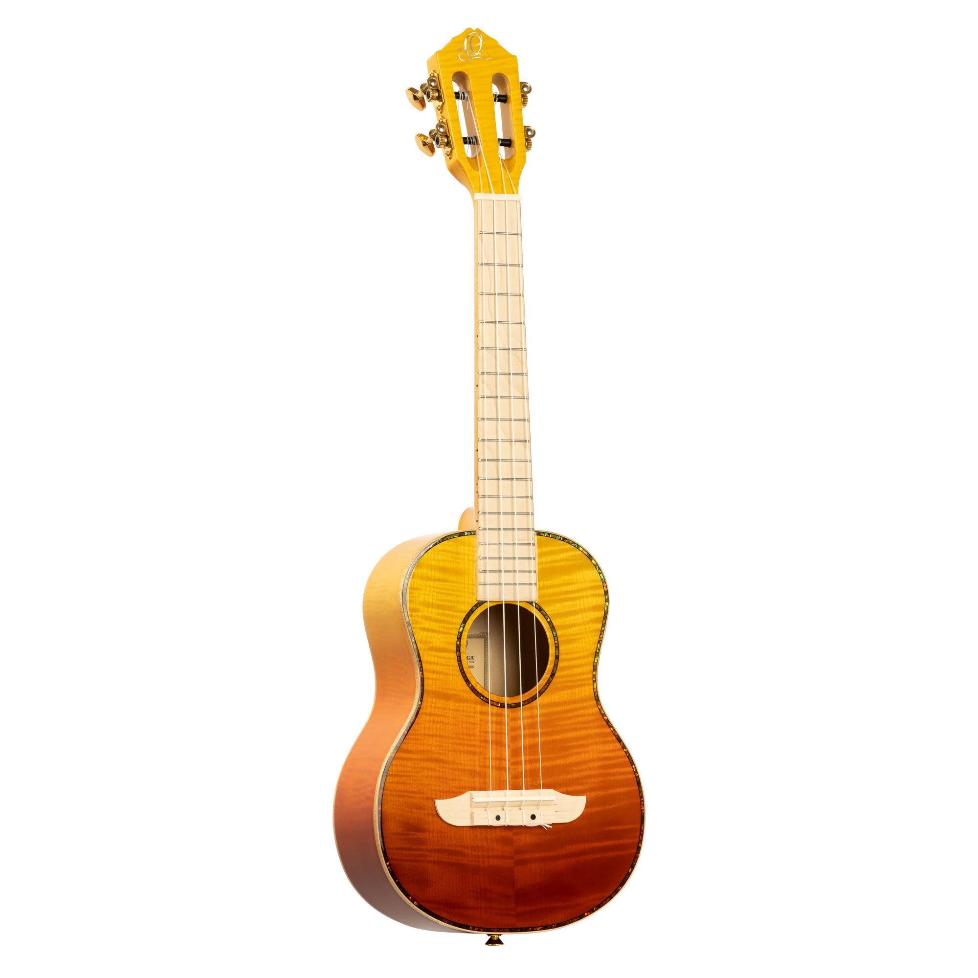 ORTEGA Prism Serie Tenor Ukulele 4 String - Flamed Maple Tequila Burst Fade + Bag