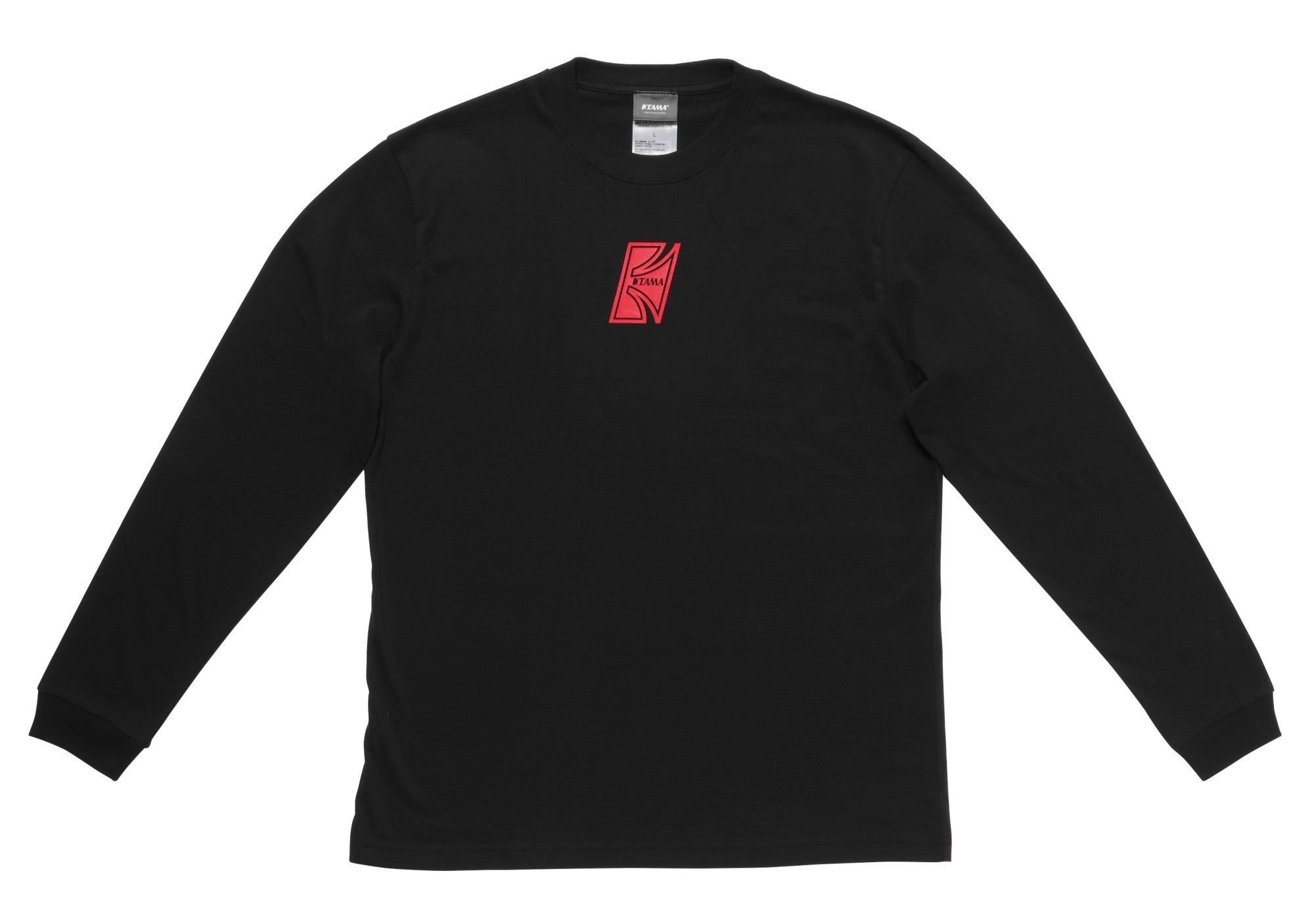 TAMA Long Sleeve Black mit Red "T" Logo Size XXL