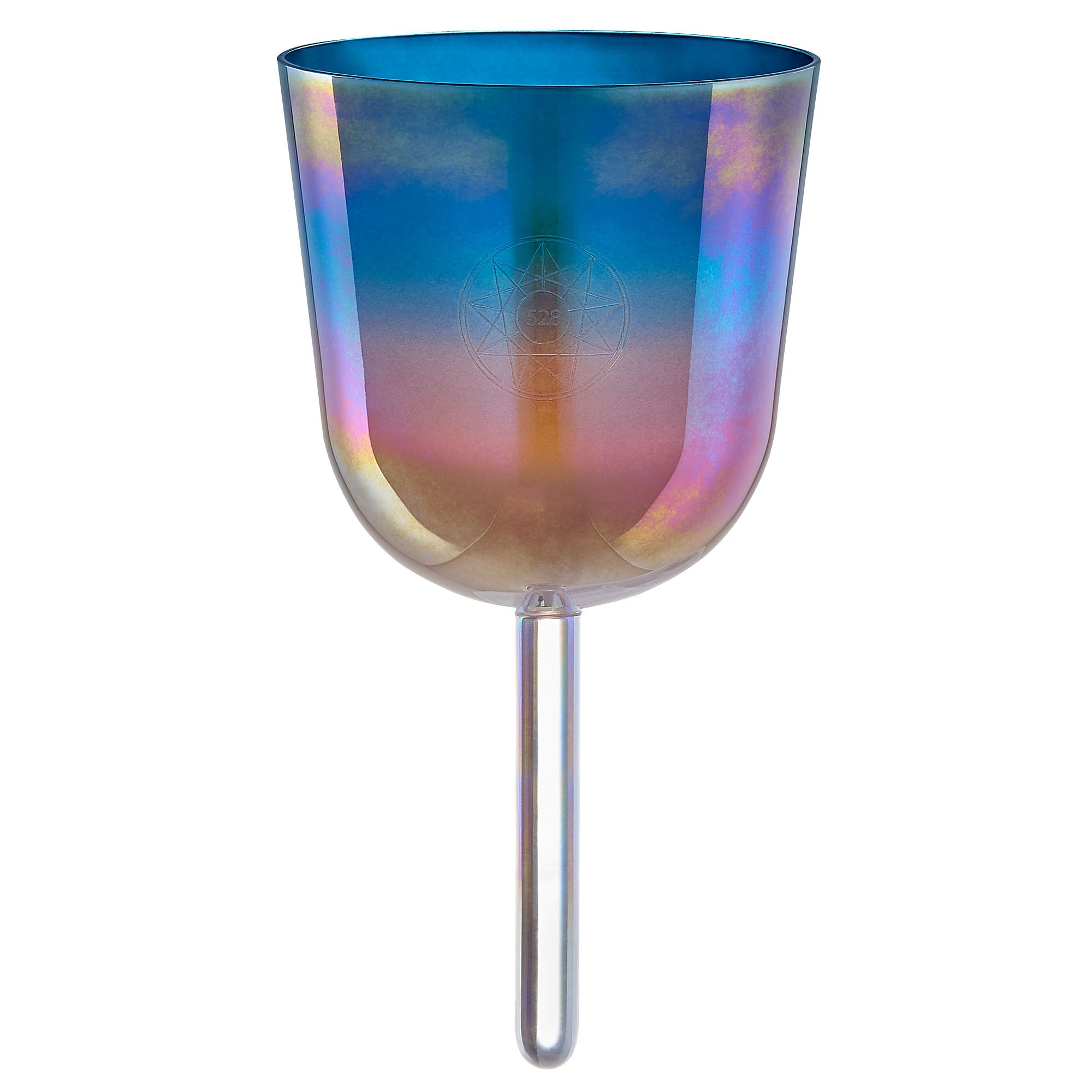 Meinl Sonic Energy 4,5" Essence Solfeggio Crystal Singing Bowl Mi 528 Hz, Sunrise Blue