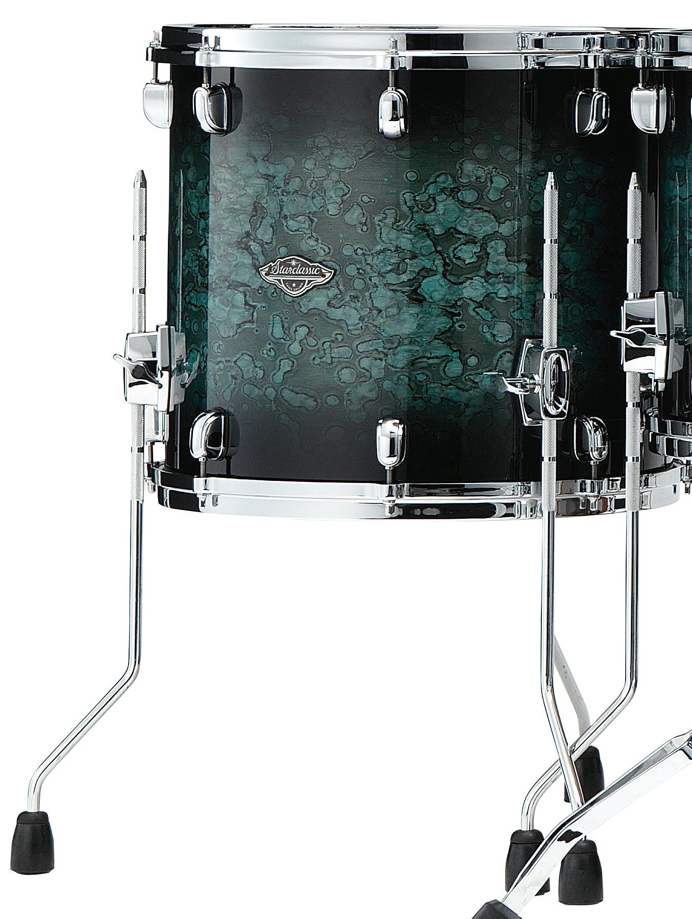 TAMA Starclassic Performer Floor Tom 16" x 14" - Molten Steel Blue Burst/Chrom HW