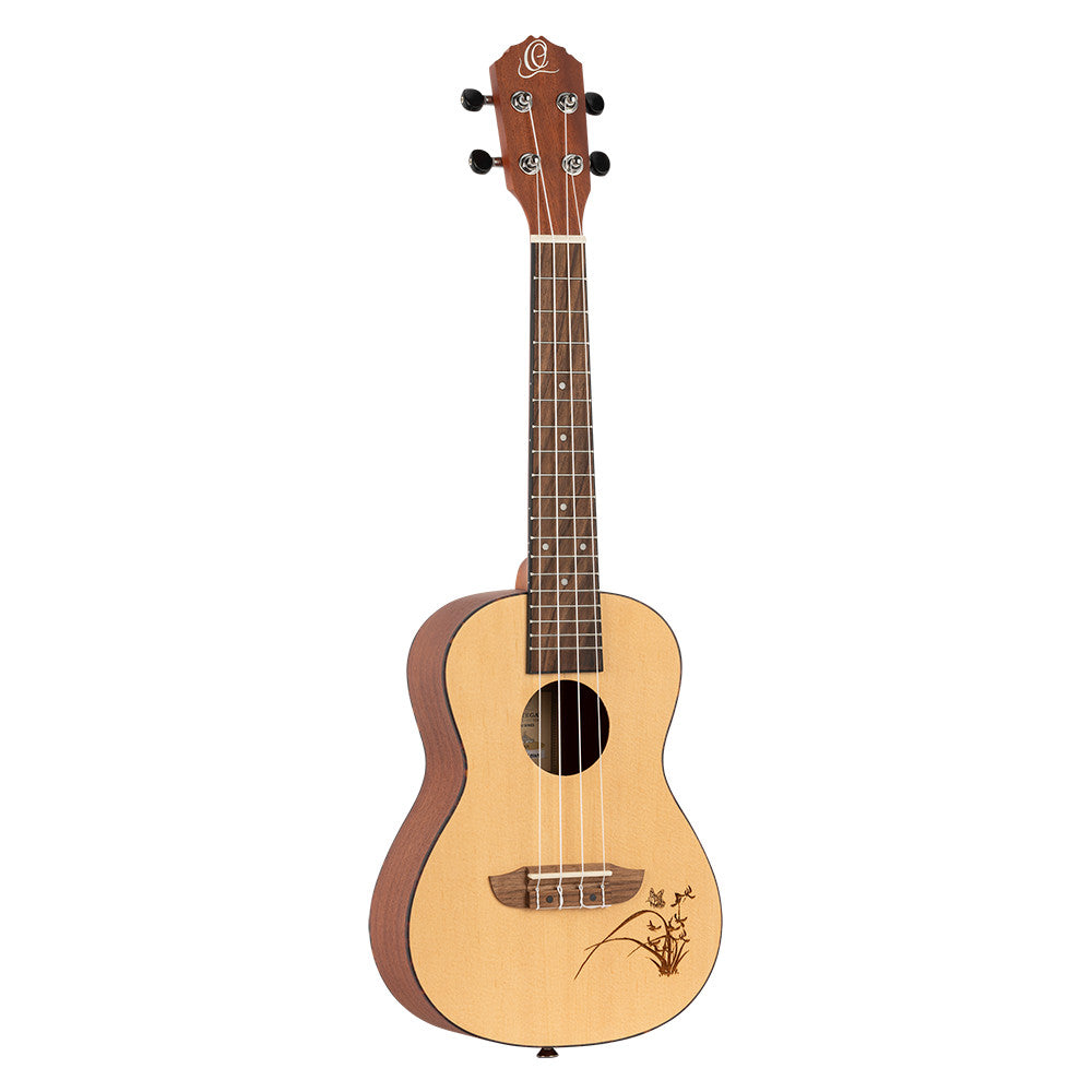ORTEGA Bonfire Serie Konzert Ukulele 4 String - Fichte/Sapele Natur