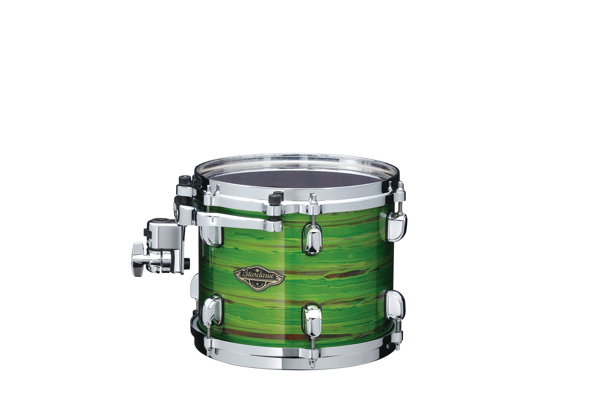 TAMA Starclassic Walnut/Birch Lacquer Rack Tom 10" x 7" - Lacquer Shamrock Oyster/Chrom HW