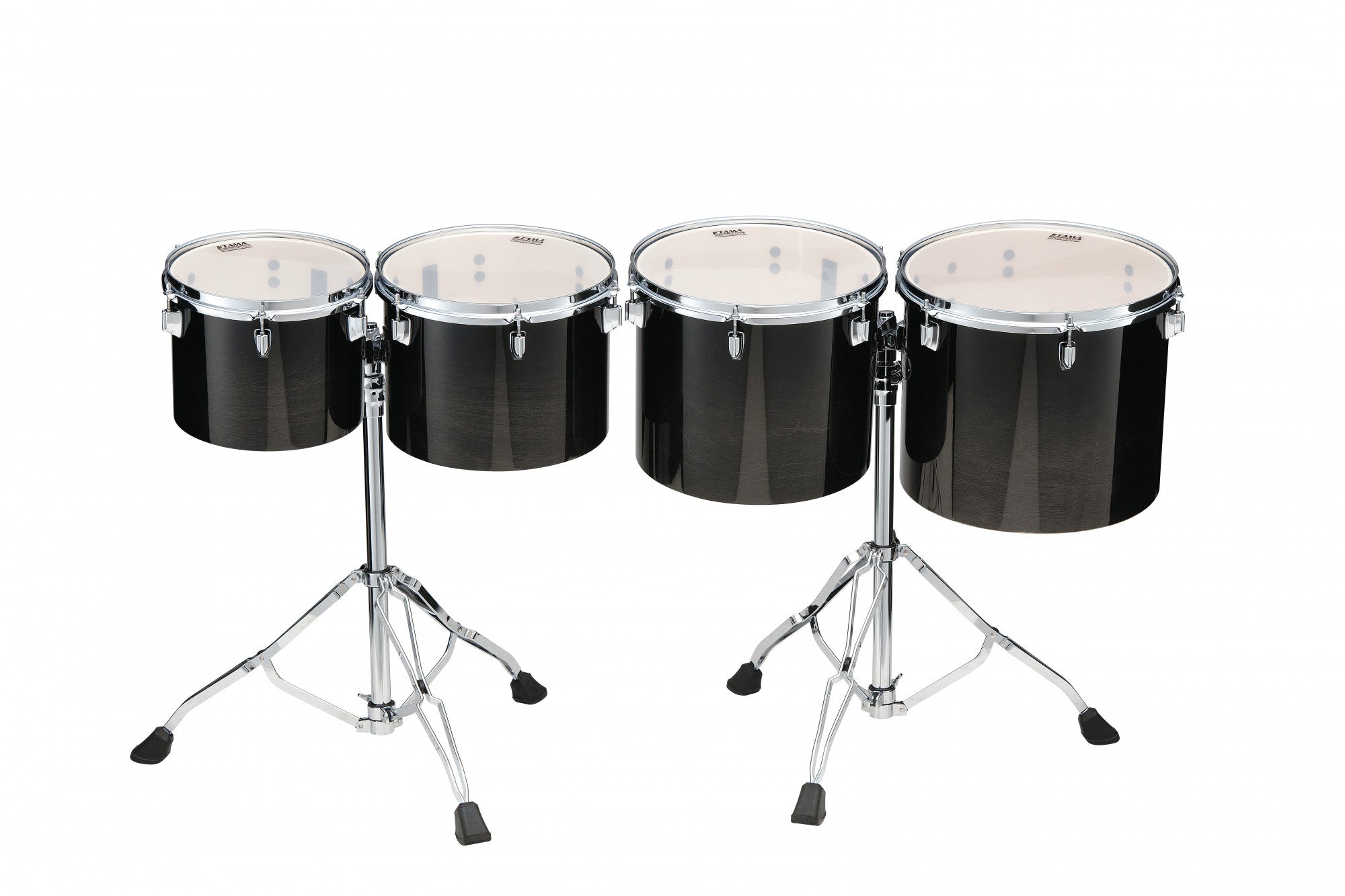 TAMA Mid-Pitched Concert Tom Set 4 teilig - Transparent Black Fade/Chrom HW
