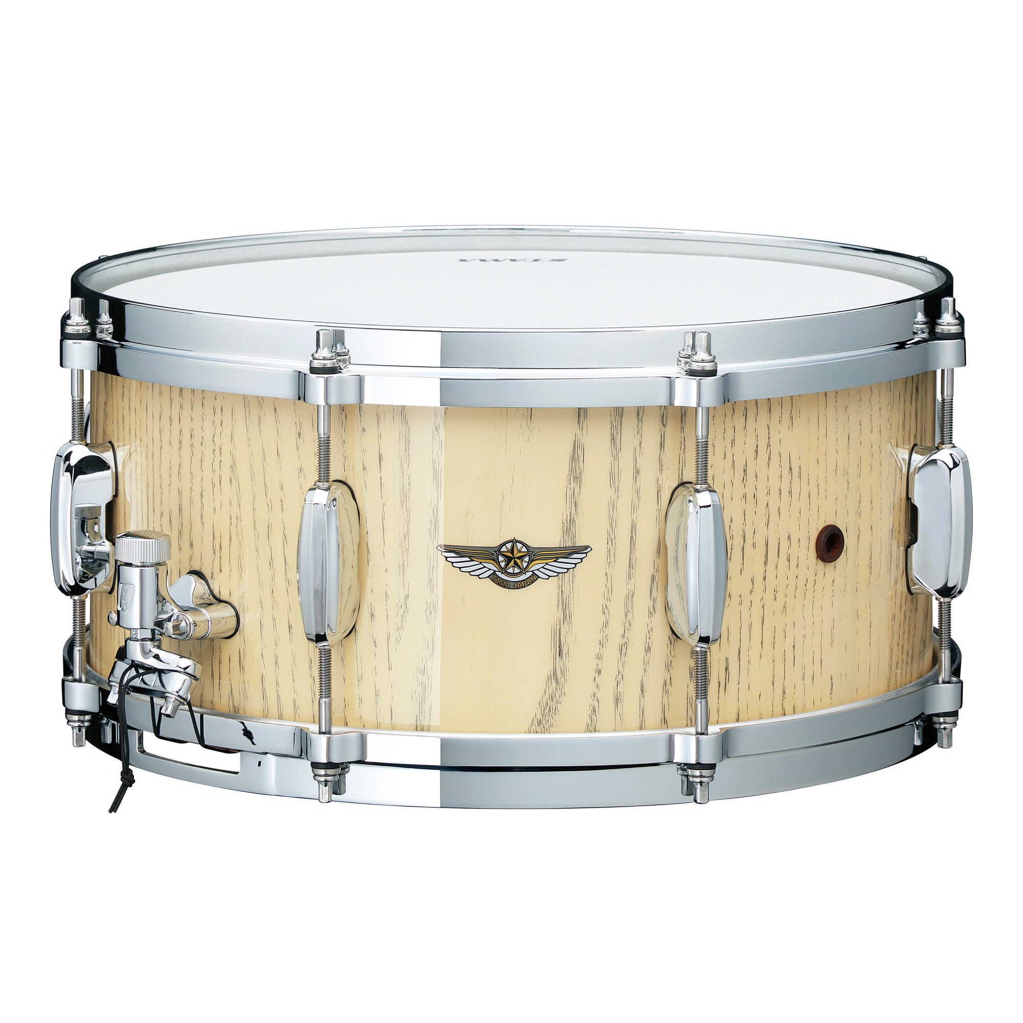 TAMA STAR Walnut Snaredrum 13" x 6" - Antique White Japanese Chestnut/Chrom HW
