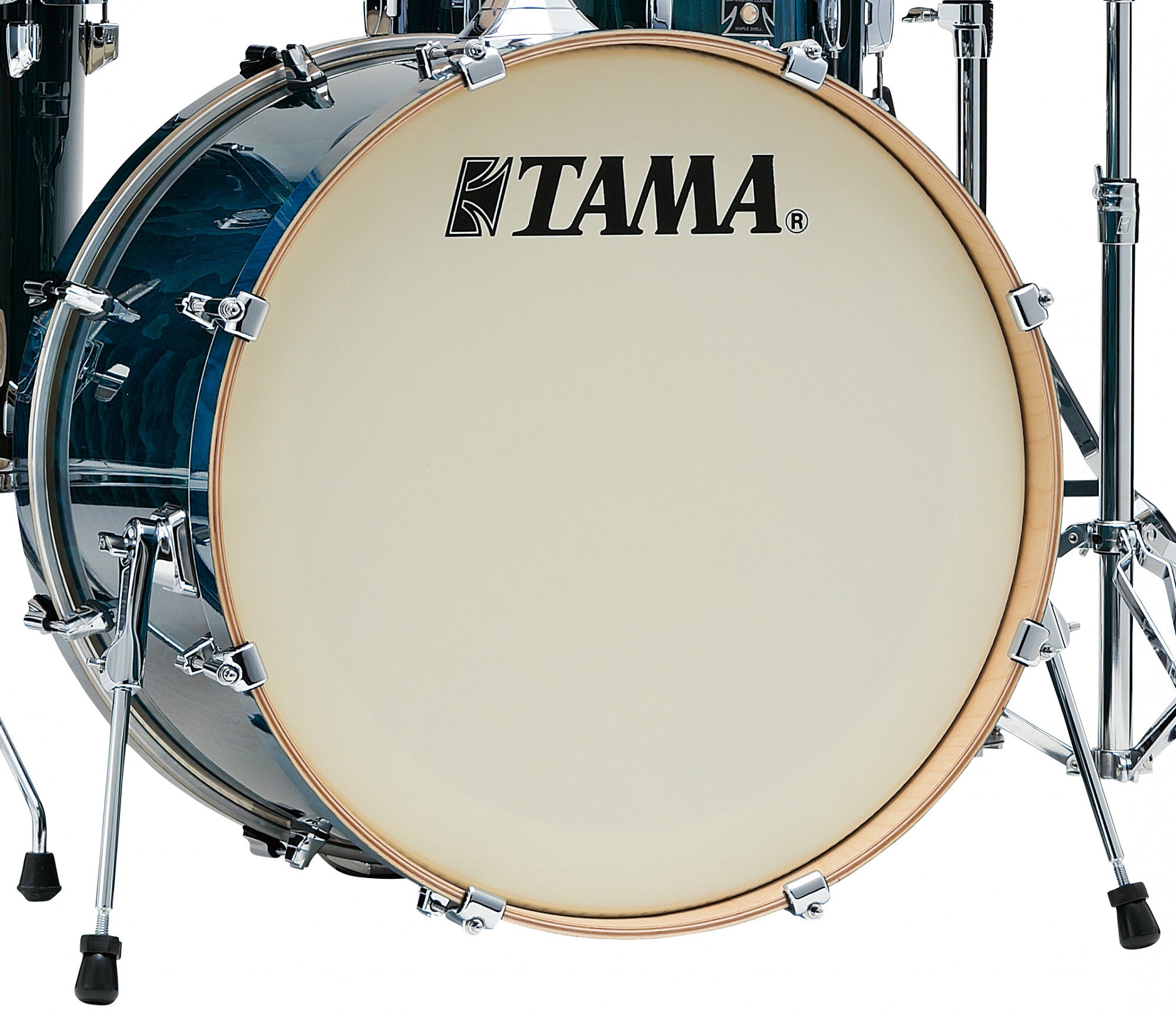 TAMA Superstar Classic Bass Drum 22" x 16" - Gloss Saphire Lacebark Pine/Chrom HW