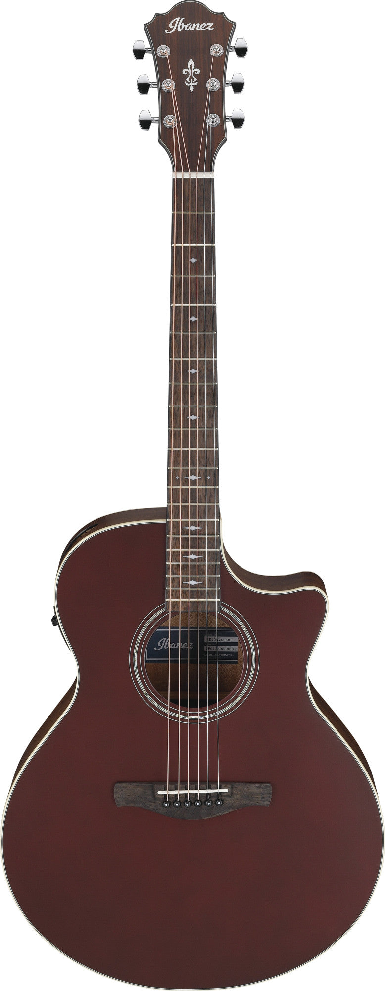 IBANEZ AE Akustikgitarre 
6-String - Burgundy Flat