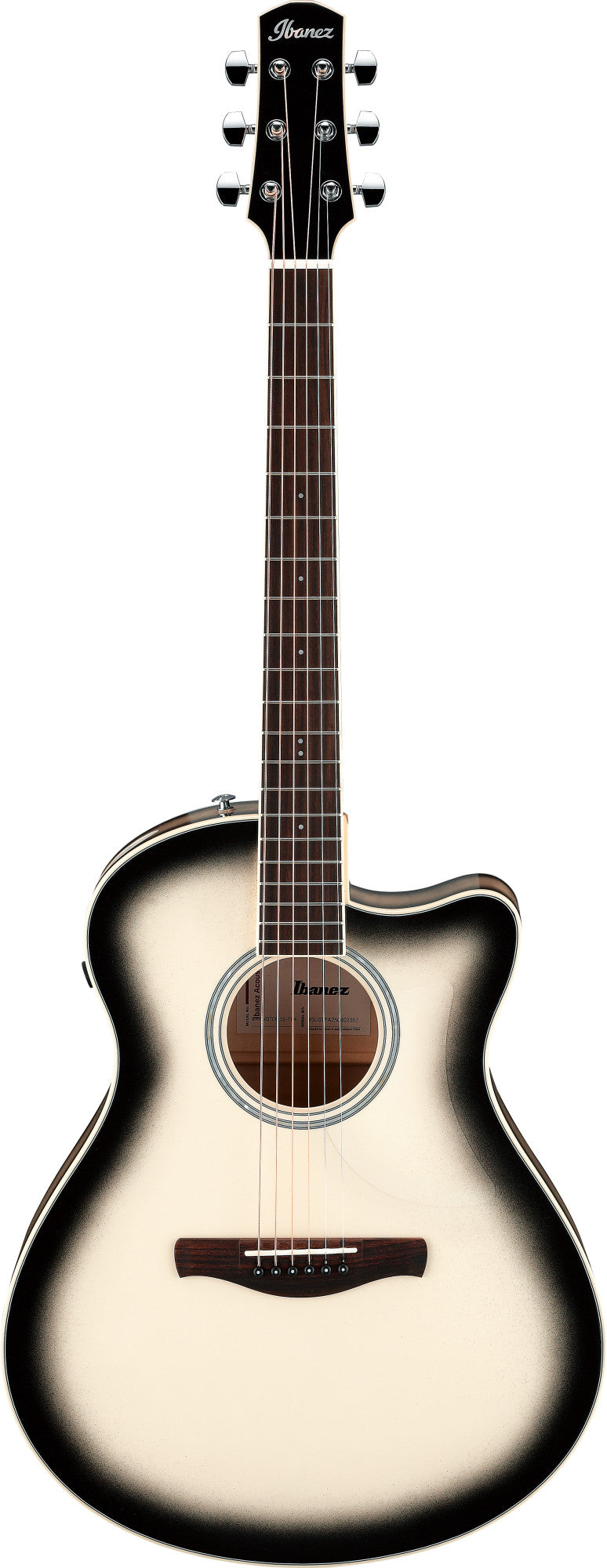 IBANEZ Advanced Acoustic AAM Akustikgitarre 6-String - Transparent Panda High Gloss