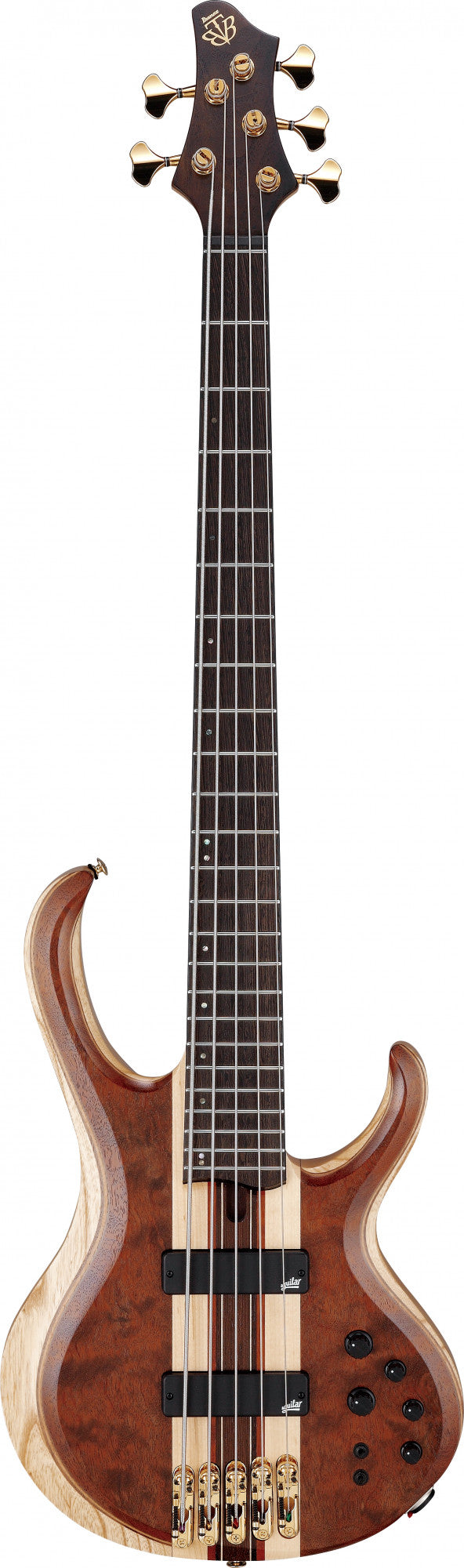 IBANEZ Premium BTB E-Bass 5-String - Natural Shadow Low Gloss + Gigbag