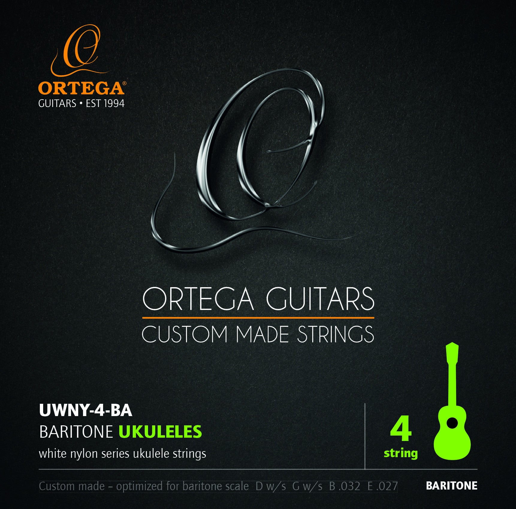ORTEGA Custom Made Strings Ukulele String Set - Bariton 4 String