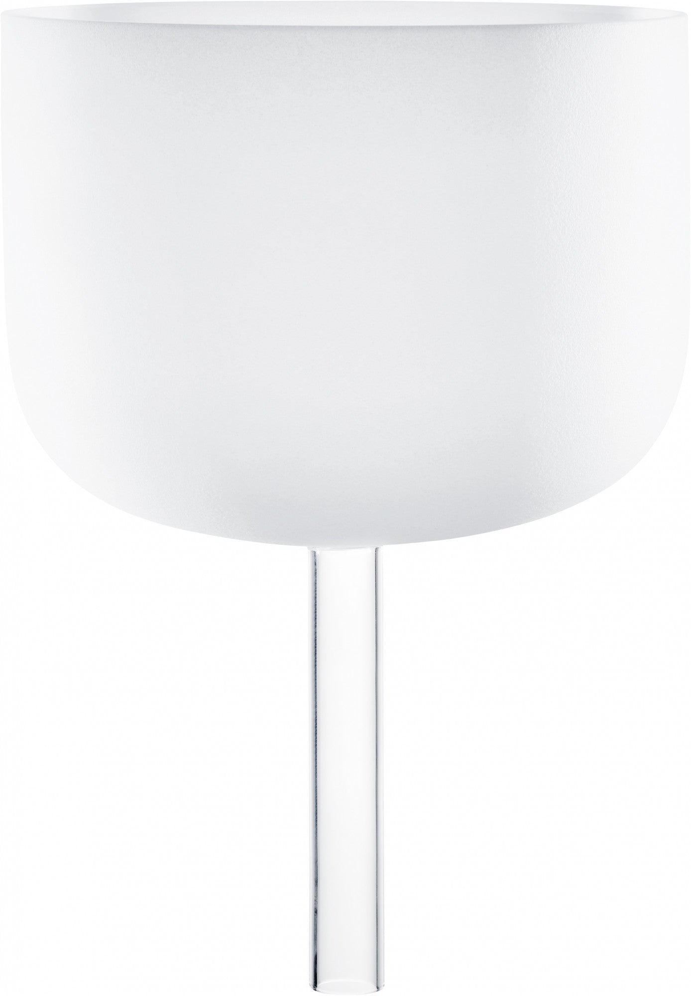 MEINL Sonic Energy Weiß-mattierte Kristallklangschale mit Griff 10" - F4/Herzchakra/432 Hz