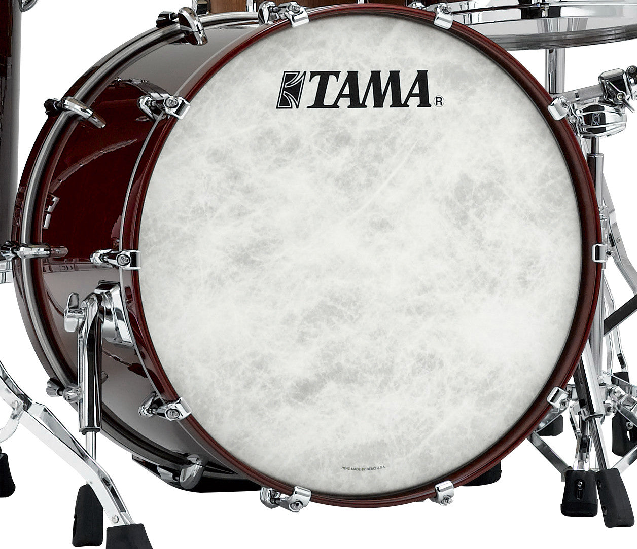 TAMA STAR Walnut Bass Drum 20" x 18" - Red Burgundy Walnut/Chrom HW