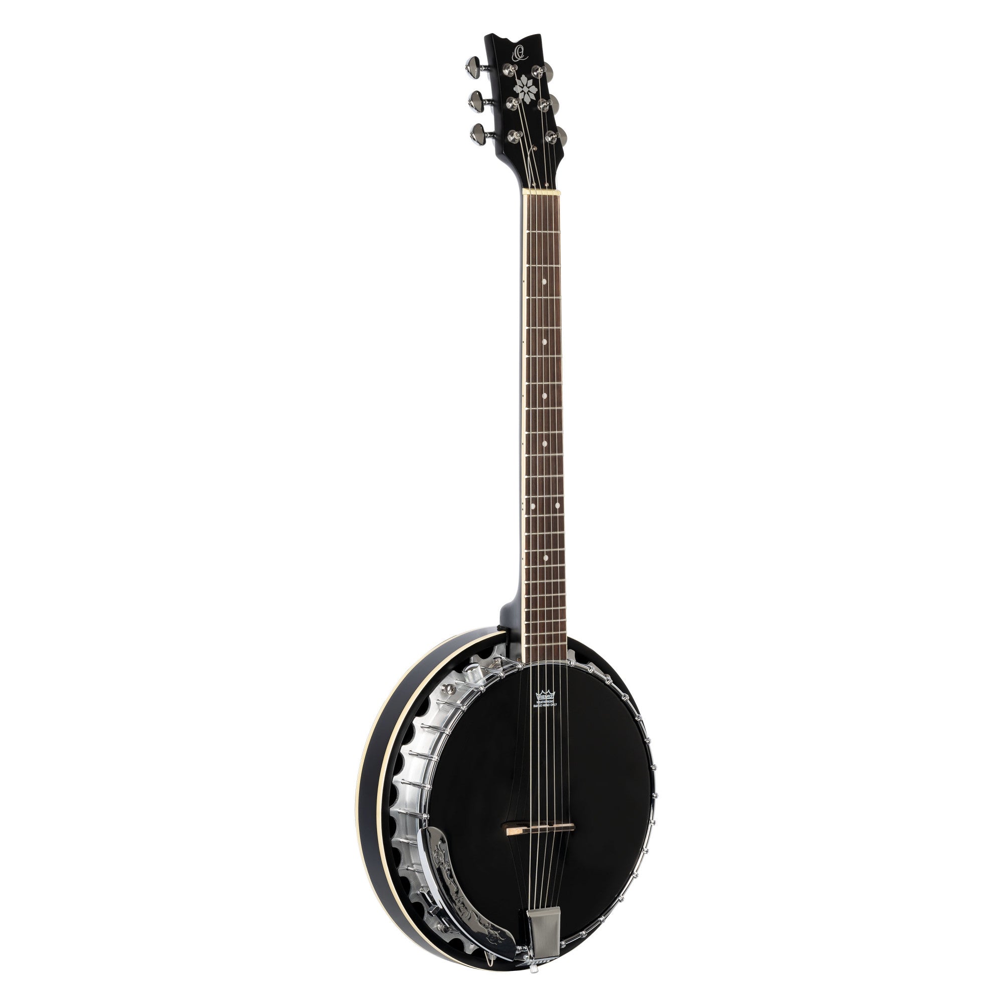 ORTEGA Raven Serie Banjo 6 String - Mahogany Black + Bag