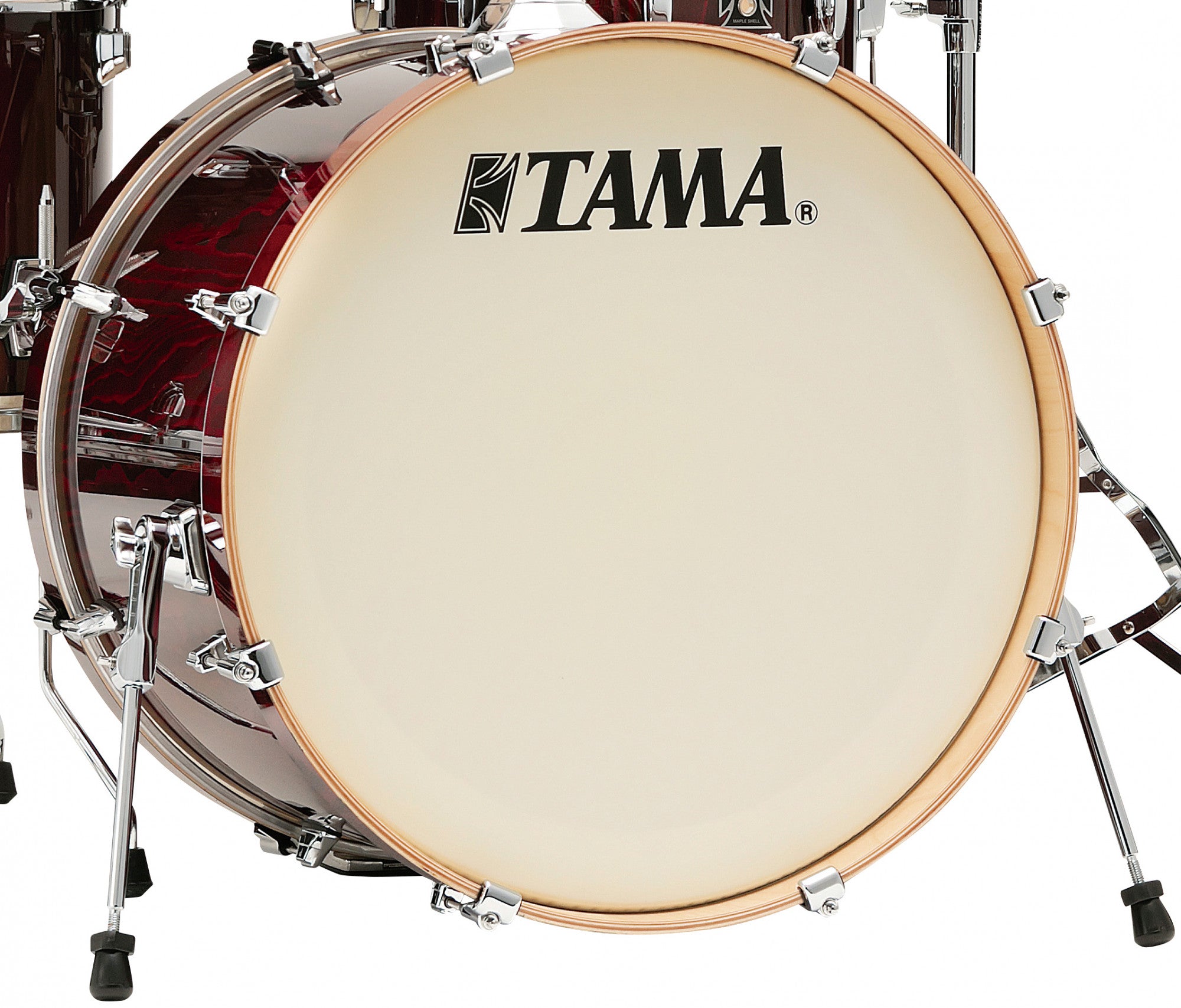 TAMA Superstar Classic Bass Drum 22" x 16" - Gloss Garnet Lacebark Pine/Chrom HW
