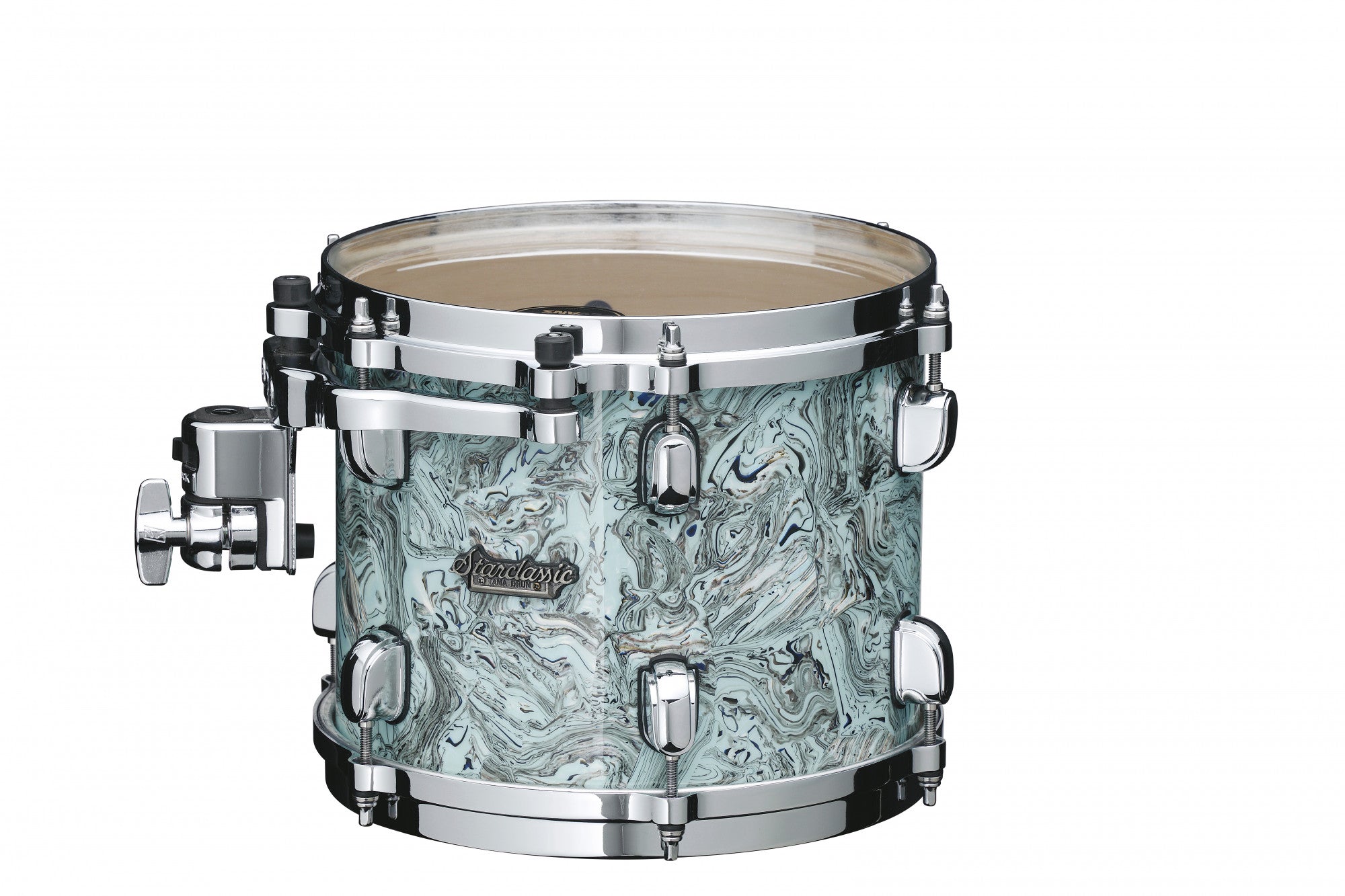 TAMA Starclassic Maple Duracover Wrap Rack Tom 14" x 12" - Sky Blue Swirl/Chrom HW