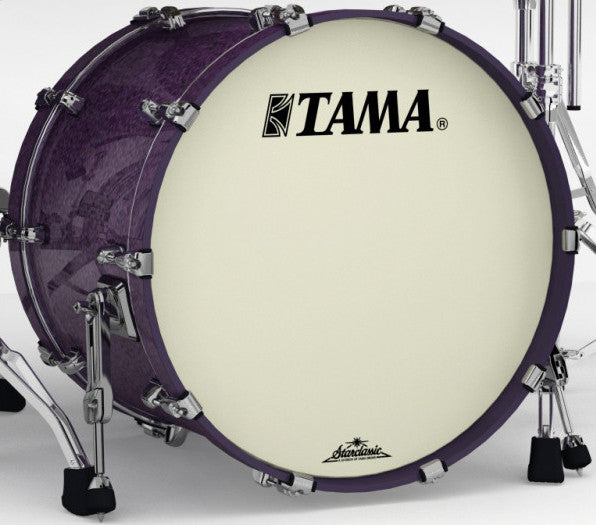 TAMA Starclassic Maple Lacquer Bass Drum 22" x 18" - Deeper Purple/Black Nickel HW/ohne Tom Halter