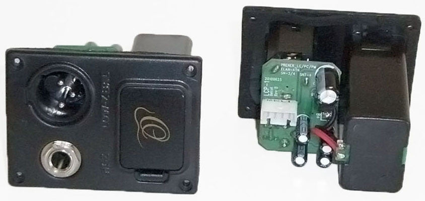 ORTEGA Batteriefach - 9V / XLR / Klinken Kombibuchse  PRENER LC & C1 Bass