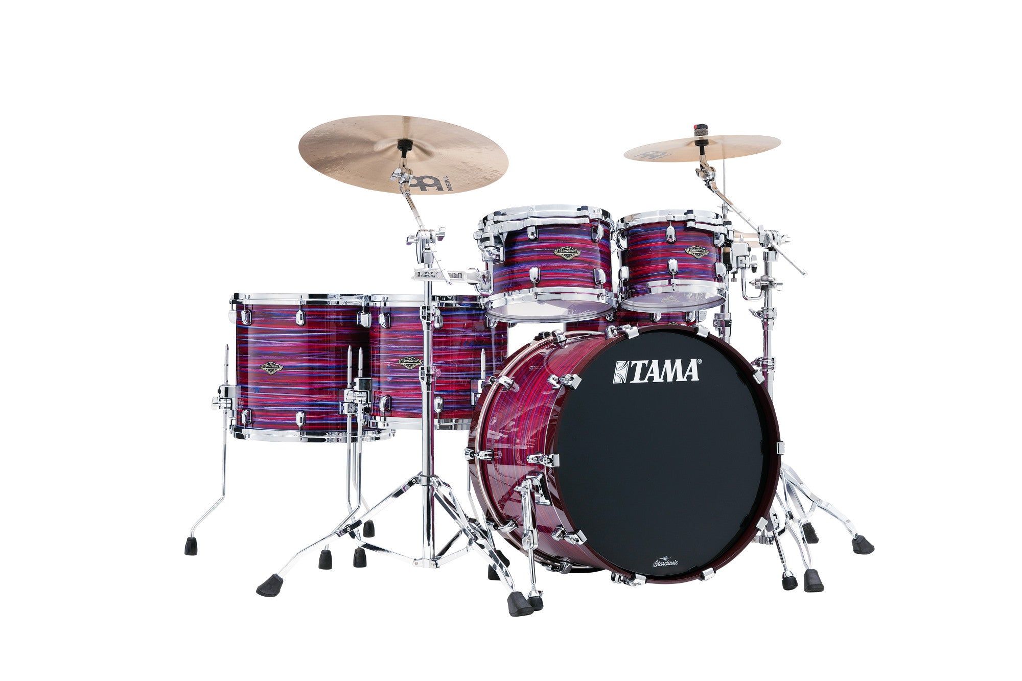 TAMA Starclassic Walnut/Birch Lacquer Shell Kit 5 teilig - Lacquer Phantasm Oyster/Chrom HW