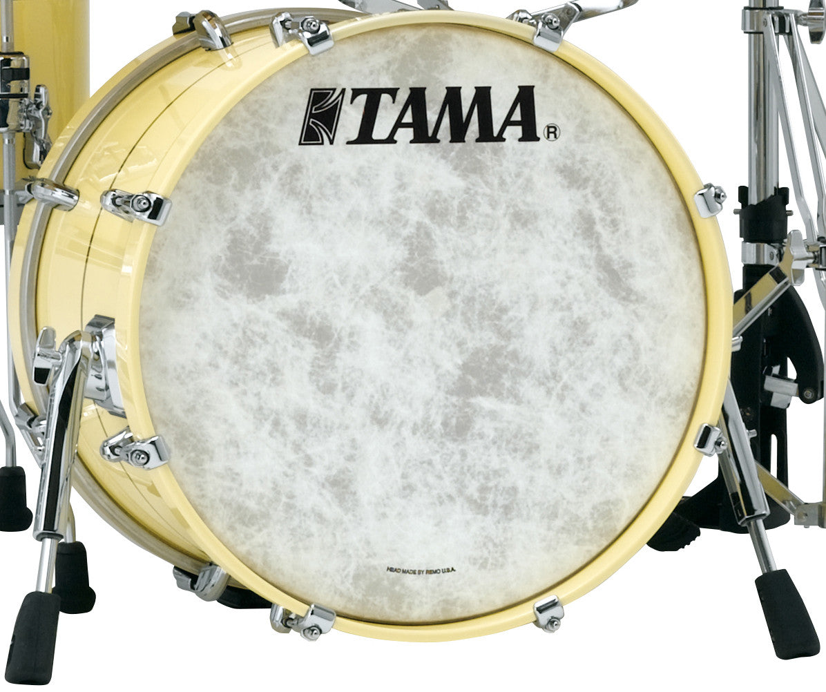 TAMA STAR Bubinga Bass Drum 22" x 18" - Antique White/Chrom HW/Drum Hoop Matched/mit Inlay (outside)