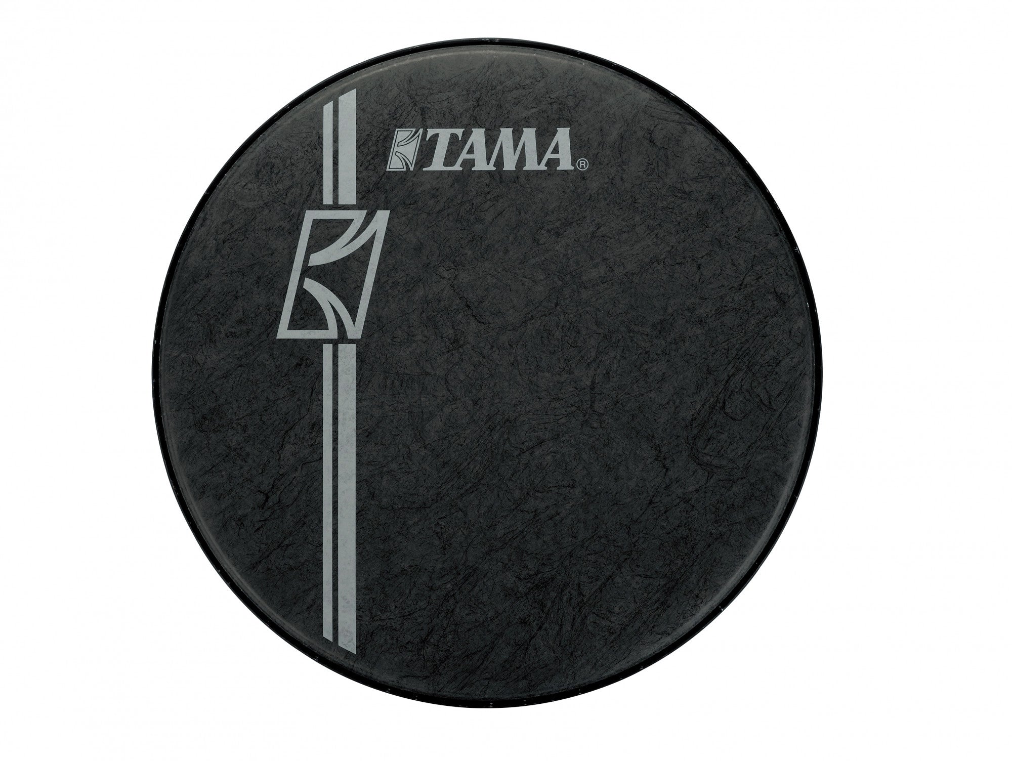 TAMA Reso Black Fiber 22" Head  - white Logo