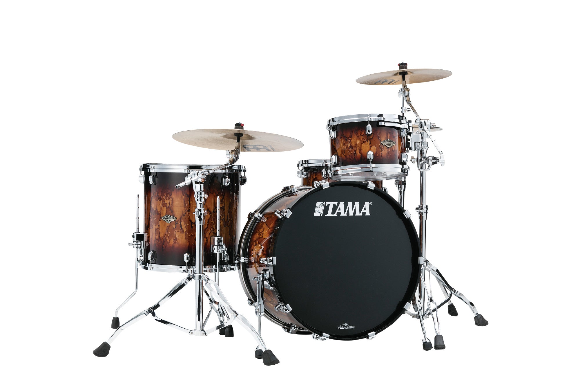 TAMA Starclassic Walnut/Birch Lacquer Shell Kit 3 teilig - Molten Brown Burst/Chrom HW
