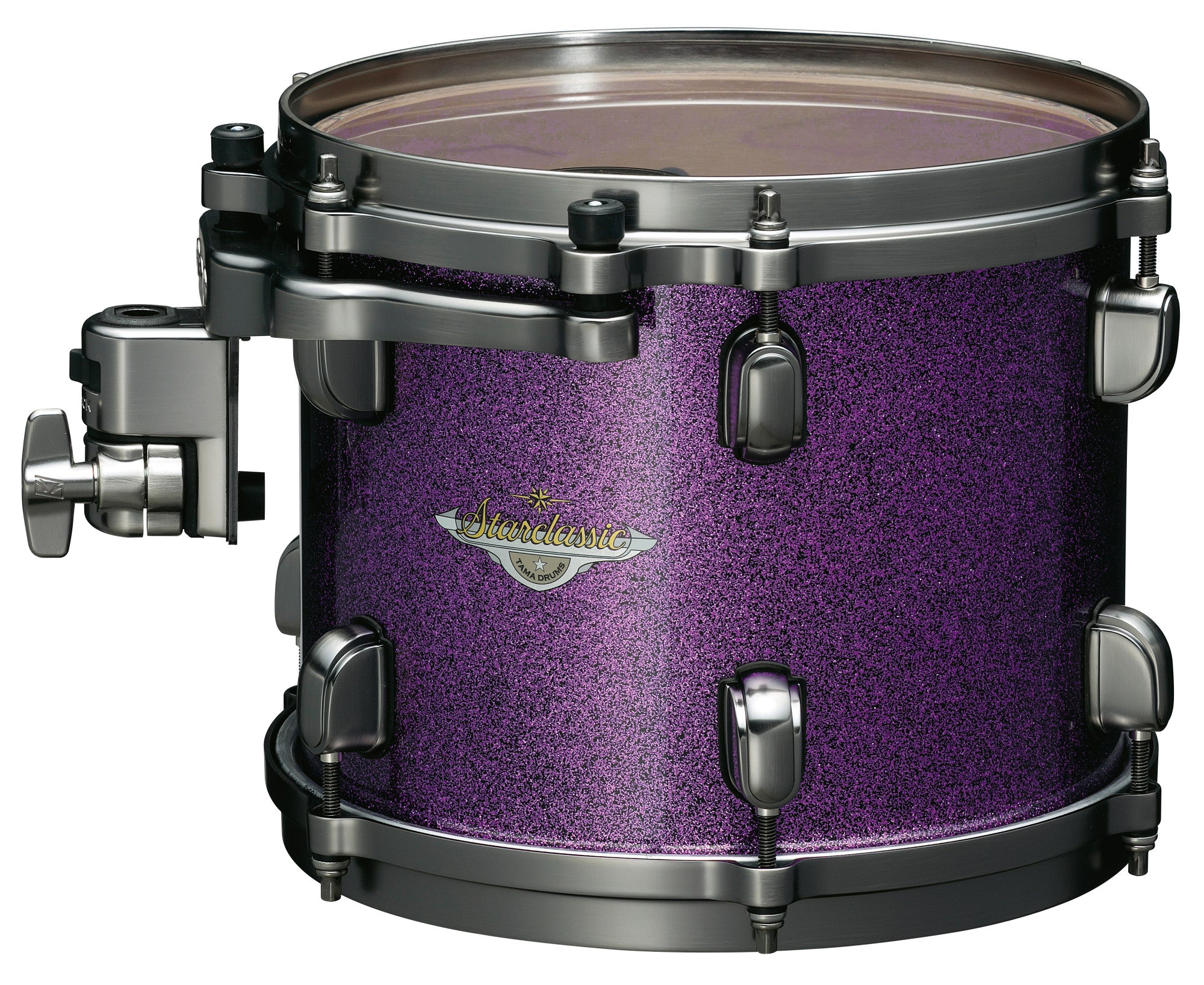 TAMA Starclassic Maple Lacquer Rack Tom 12" x 10" - Deeper Purple/Smoked Black Nickel HW