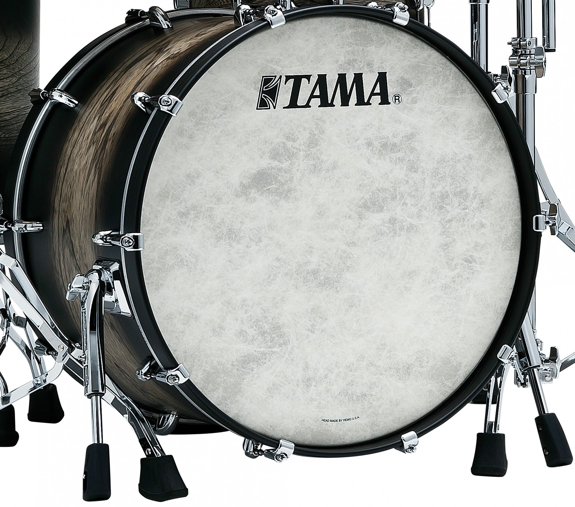 TAMA STAR Walnut Bass Drum 20" x 18" - Satin Black Japanese Sen Burst/Chrom HW