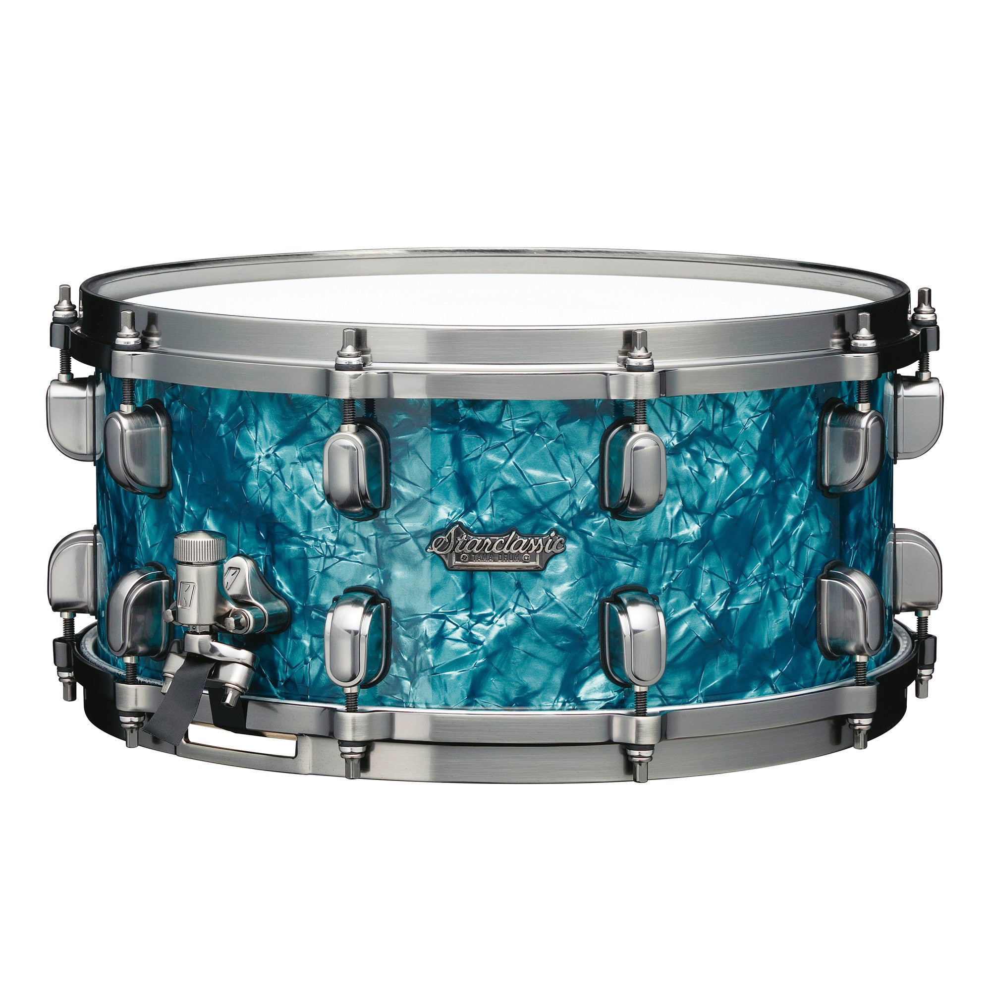 TAMA Starclassic Maple Snaredrum 14" x 8" - Turquoise Pearl/Smoked Black Nickel HW